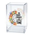 So Many Books So Little Time Acrylic Pen Holder Makeup Organizer - color: Transparent35