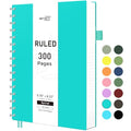 RETTACY Spiral College Ruled Notebook, 300 Pages, A5 Size (5.7" x 8.2") - color: Tiffani Blue, size: 5.7" x 8.2"