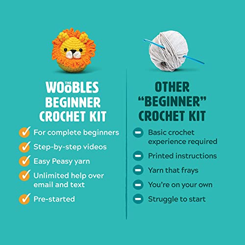 The Woobles Crochet Kit for Beginners (JoJo the Bunny) - color: JoJo The Bunny, size: Original