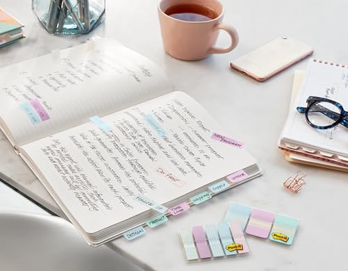 Post-it Pastel Color Tabs, 3 Colors, 3x3 inches, 24-Pack - style: 24 Pack
