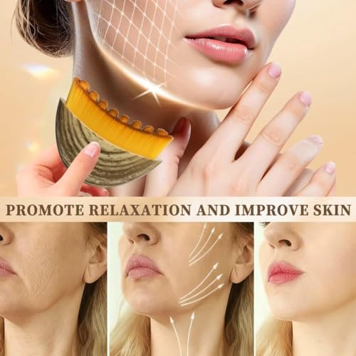 Lymphatic Face Brush,Manual Facial Cleansing Brush for Sensitive Skin, Lymphatic Drainage Brushs and Deep Pore Cleaning Soft Bristle Pore Cleaner for Nose Travel-Friendly Skin Cleansing Tool(1Pcs) - size: 1 Pcs Contour Face Brush