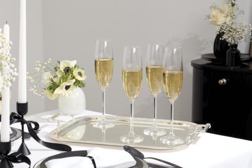 Reed & Barton Silverplate Rectangular Serving Tray with Handles, 16-Inch - style: Rectangle