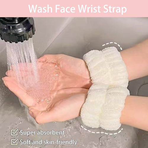 Skincare Face Wash Spa Headband and Wristband Set Top Knotted Headbands Big Hair Claw Clips Butterfly Hair Accessories Quilted Makeup Bag Blank Cards Gifts for Women and Teen Girl Gifts Trendy Stuff - color: Purple 7pcs-set