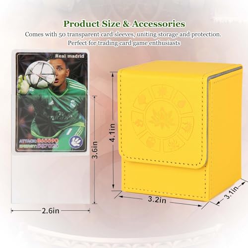 Arkeiliy MTG Deck Box 110+ Storage Sleeved Cards for Magic Commander - color: 4 Pack III