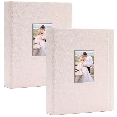 Vienrose Mini Polaroid Photo Album 208 Photos 2x3 Inch Beige 2 PACK - color: Beige, size: 2 PACK