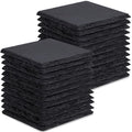 24 PCS Slate Coasters for Laser Engraving, Natural Stone Drink Coaster Bulk - color: 24 Pieces Square