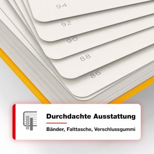 LEUCHTTURM1917 - Notebook Hardcover Medium A5-251 Numbered Pages for Writing and Journaling (Sunflower, Plain) - color: Sunflower, style: Minimalist