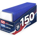 150 Card Protectors, 3"x4" Hard Toploaders & Soft Sleeves for Sports Cards