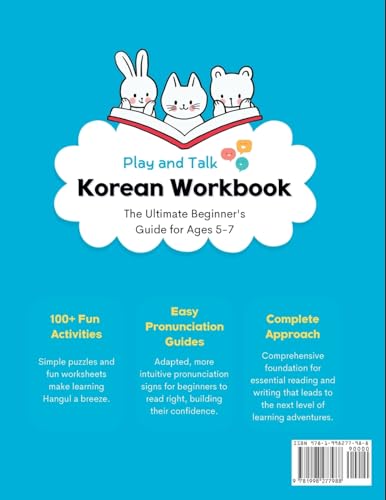 Play and Talk Korean, Grade 1: 100+ Activities to Master Basic Hangul Phonics, Spelling, Reading, and Writing of Essential Vocabulary in 30 Days