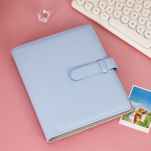 256 Pockets Photo Album for 2x3 Inch Picture, Kpop Photocard, Leather Cover, Photo Album Book Fit for Fujifilm Mini 12/11/9/8/EVO/Link/Liplay Instant Flims (Pastel Blue) - color: Pastel Blue, size: 256 Pockets