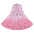 50Pcs 5 Inch Bulk Bookmark Tassel Kit for Graduation, Keychain(JB Pink) - color: Pink