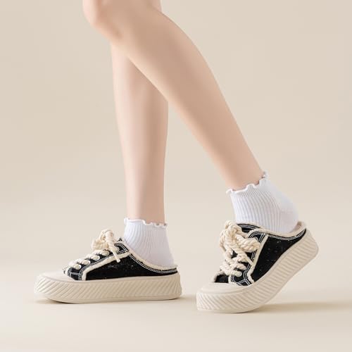 Mcool Mary Womens Ankle Ruffle Socks 6 Pack - color: White, size: 9-11