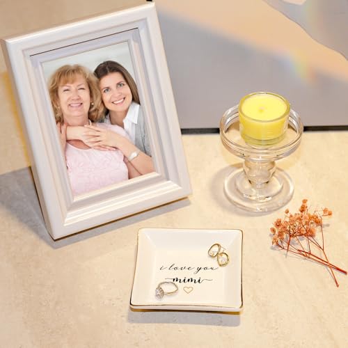 Mimi Gifts Ring Dish I Love You Mimi Jewelry Tray Grandmother Present - color: Mimi
