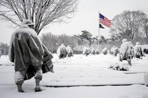 ART.COM Wall Photo Korean War Veterans Memorial, Washington, D.C., 18" x 12" - color: Print Only, size: 18"L x 12"W, style: Unframed