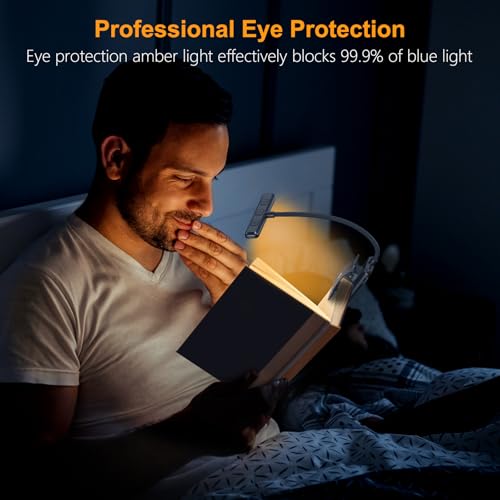 Gritin 19 LED Rechargeable Book Light for Reading in Bed - color: Pacific Blue