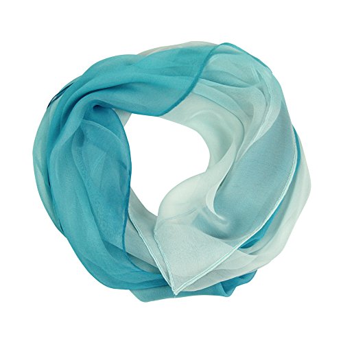 PANTONIGHT Long Chiffon Sheer Scarf Gradient Shaded Colors Lightweight Scarf For Womens - color: Color 092