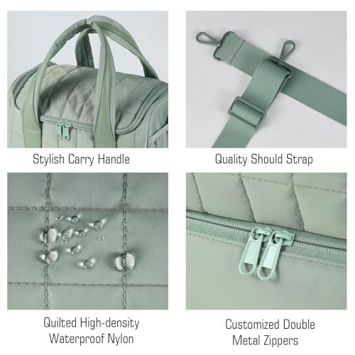 GR69N Nail Polish Organizer,Travel Nail Bag Organizer Case - color: Green