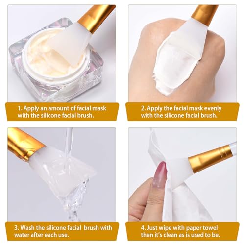 LORMAY Jelly Brush - Face Mask Application Tool for Even Coverage