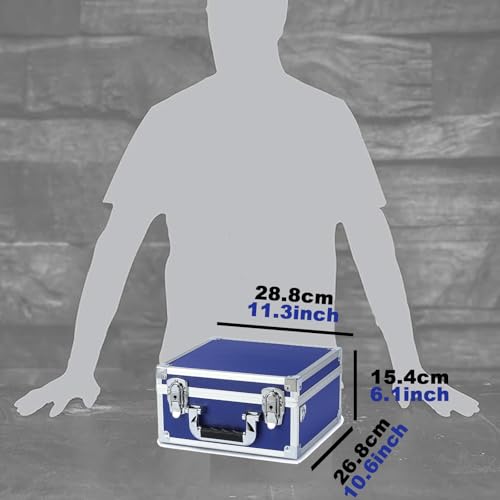 Collectable Trading Card Cases, Toploaders Storage Box, Magnetic Card Storage Hard Cabinet, Graded Card Storage Case, Sports & Trading Collector Storage Box (Blue) - color: Blue, size: Medium