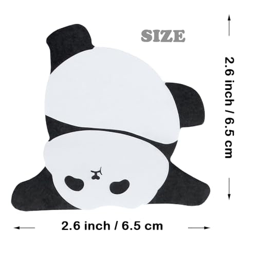 Cute Panda Shape Sticky Notes Set 240 Sheets 8 Pads Self Adhesive Removable Fun Sticky Note for Kids and Women