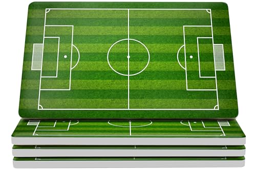 Soccer Field Ceramic Coasters with Holder. Absorbent Coaster for Drinks, Coaster Set, Table Coaster. Gift for Men, Football Decorations, Party Favors - color: Soccer