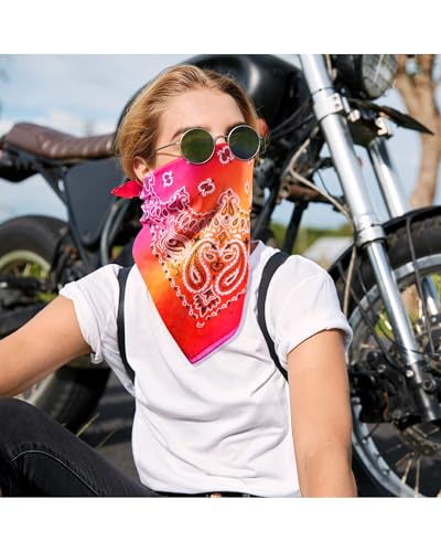 Bycc Bynn Large Soft Cotton Bandanas Pack for Men & Women 22 x 22 inches - color: Gradient 1