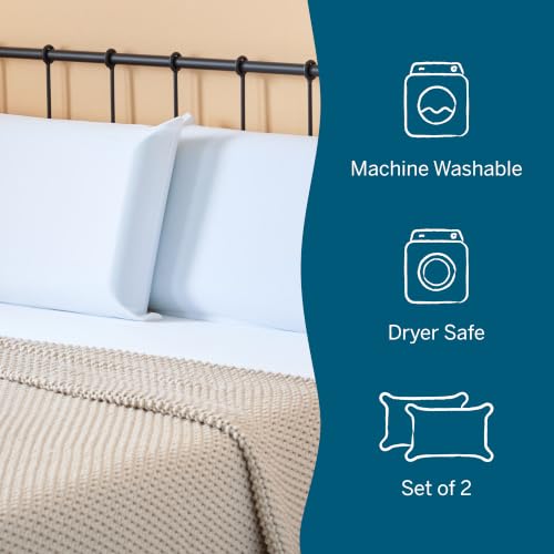 Lucid® Zippered Pillow Encasement – Waterproof Protector – King, Set of 2 - size: King, style: Pillow Encasement