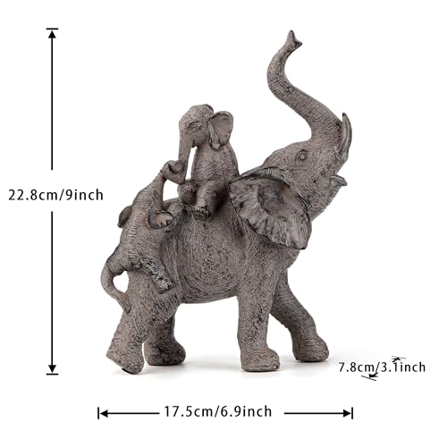 Elephant Gifts for Women, Elephant Statues for Home Living Room Decor - color: Gray