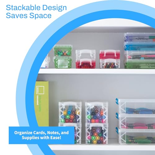 Super Stacker Index Card Box, 3 x 5 Inch Index Cards File Box (61613)