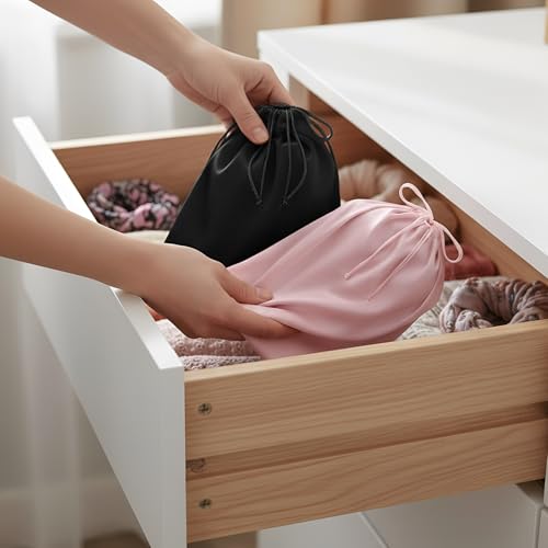 20 Pcs Satin Game Storage Bags for Women Men, S,M,L, Neutral Color - color: Neutral Color, size: S,M,L