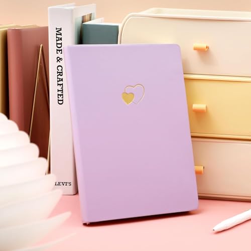 CAGIE Lined Journal Notebook for Women and Girls A5 256 Pages - color: Purple2