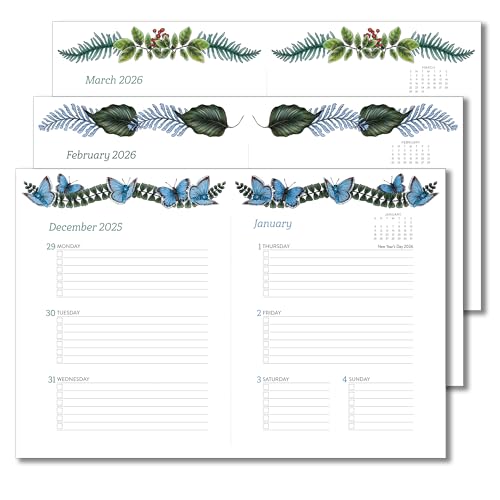 High Note 2026 Planner, 12-Month Weekly & Monthly Flexible Cover Planner: 2026, 5.75" x 7.5", Greenery, with Goal & Project Planning Pages - color: Greenery