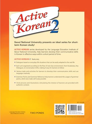 Active Korean 2 StudentBook QRver. (Paperback + QRcode)