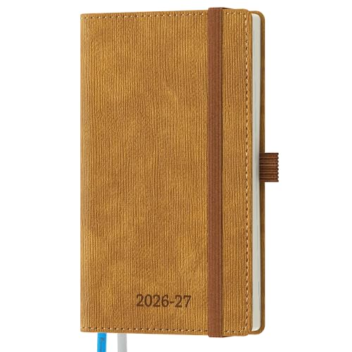 2026-2027 Weekly and Monthly Planner (Jul.2026–Dec.2027) - color: Caramel, size: Pocket-6.5" x 3.75"