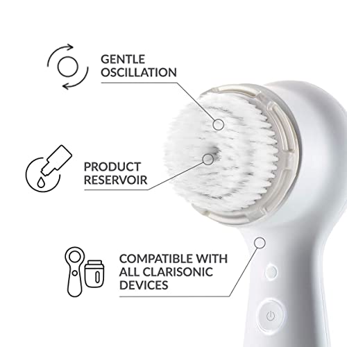 Clarsonic Luxe Cashmere Facial Cleansing Brush Head Replacement | Compatible with Mia 1, Mia 2, Mia Fit, Alpha Fit, Smart Profile Uplift | 1 Pack