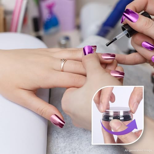 Artdone 16 Jars Chrome Nail Powder Nail Art Fimo 1g/Jar Gold Mirror - color: 16 Jars Gold Mirror
