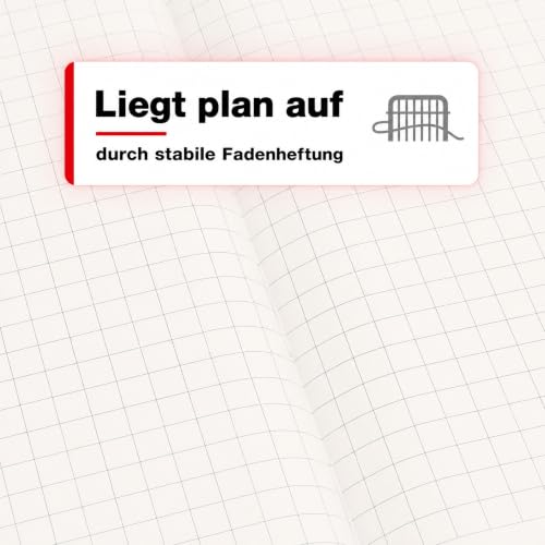LEUCHTTURM1917 - Notebook Hardcover Medium A5-251 Numbered Pages for Writing and Journaling - Thinking Ahead (Squared Paper, Dusty Rose) - color: Dusty Rose, style: Squared
