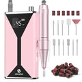 Professional Electric Nail Drill 45000RPM Cordless Nail File - color: Pink
