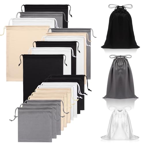 20 Pcs Satin Game Storage Bags for Women Men, S,M,L, Classic Color - color: Classic Color, size: S,M,L
