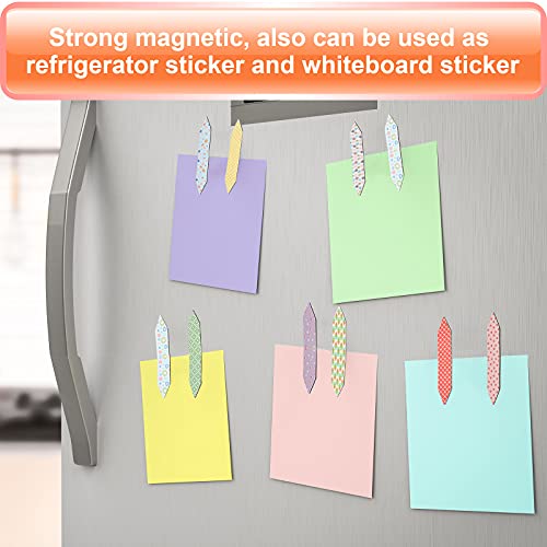 Tenare 108 Pieces Magnetic Bookmark Bulk Arrow Shaped Mini Floral for Women