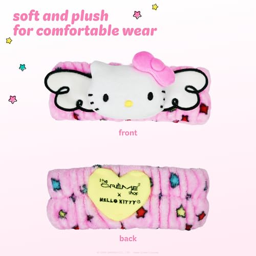 The Crème Shop x Hello Kitty Wings Plush Spa Headband (Wings) - color: Hello Kitty Wings