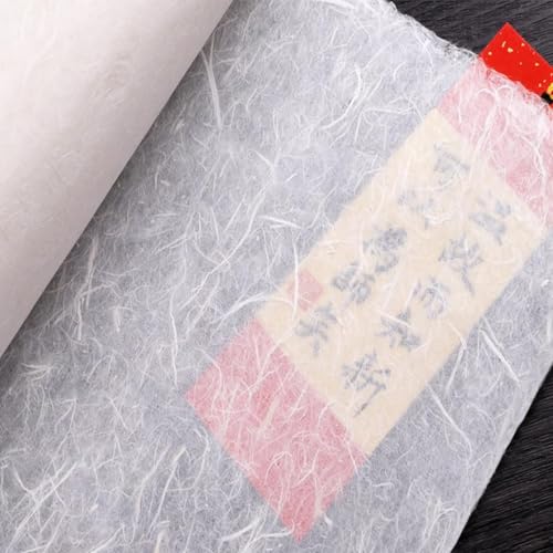 InnoStars White Mulberry Paper Sheets, 50 Sheets 11.8 x 15.7 inch Art Tissue Washi Paper, Origami, Crafts, DIY