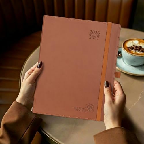 POPRUN Planner 2026-2027, Large-8.5" x 10.5", Academic Weekly Planner - color: Brown, size: Large-8.5" x 10.5", style: Academic Year 2026-2027