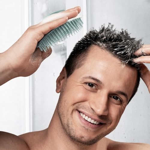 ecoed Scalp Massager Shampoo Brush, Scalp Scrubber & Exfoliator (Blue) - color: Blue, size: 1PC