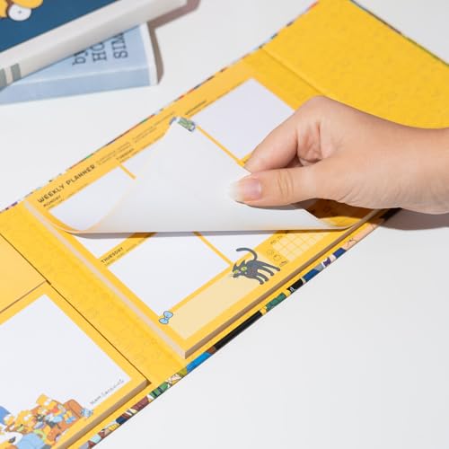 Grupo Erik The Simpsons Weekly Planner & Sticky Notes Set - Gifts, Merch - color: The Simpsons
