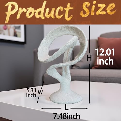 12" Modern Musical Note Decorative Sculpture, Abstract Musical Note Trophy Sculptures,Home Decor,Coffee Table Statues,Shelf Top Decor Aesthetics,Dining Living Room Desk Decor - color: 12"light Gray-round Bottom