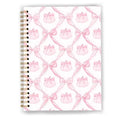GDJIEGBC Preppy Pink Bow Trellis Pumpkin Notebook 5.5x8.3in - color: Color-I