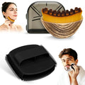 Silicone Face Scrubber & Lymphatic Contour Face Brush Set, Soft Facial Brush with Unique Side-Bristle for Gentle Exfoliating & Deep Cleansing, Lymphatic Drainage Massager for Sculpting(Black) - color: Black Set