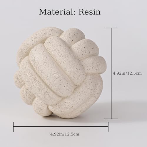 Knot Ball Statue Decor, Coffee Table Decor, Resin Aesthetic