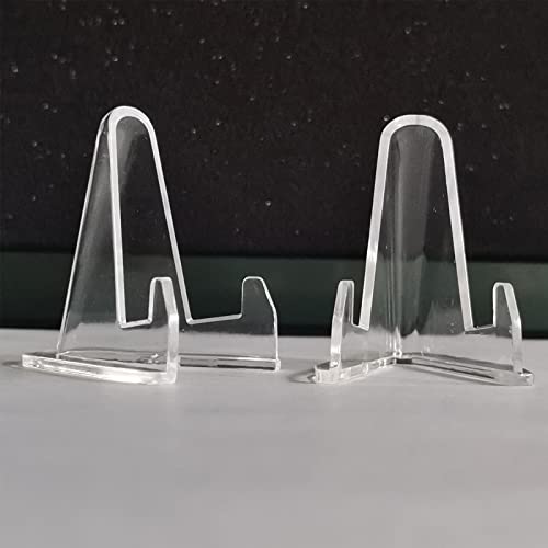 Mini Acrylic Trading Card Stand for display, Thickened, 50 Pack 1.4 In Tall - size: 50 PCS / 1.4"